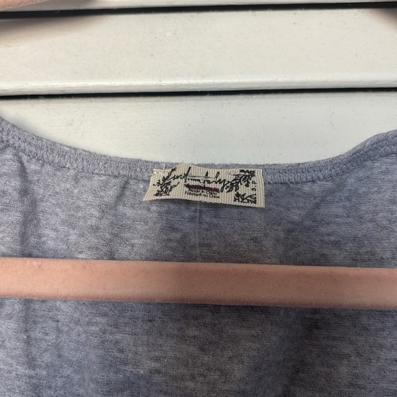 Free People Intimately Wear It Out Tee, S, NWOT, Grey - Picture 2 of 7